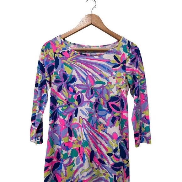 Lilly Pulitzer Marlowe Havin A Blast Floral Shiftt Dress Multicolor Size XS - Picture 3 of 13